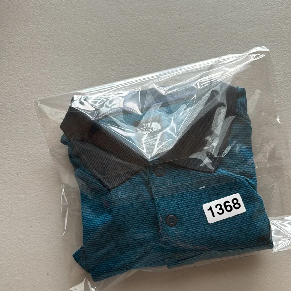 THE NORTH FACE Short Sleeve FlashDry Polo Men's Large Blue